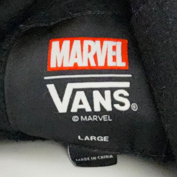 Vans X Marvel Comics Venom Hoodie Mens Large Black Sweatshirt Fleece - Picture 14 of 16